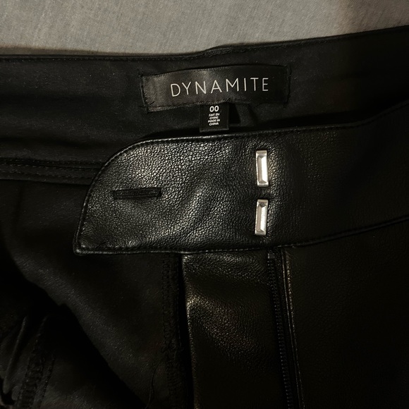 Dynamite Melina Dupe Faux Leather Pants - Picture 3 of 7